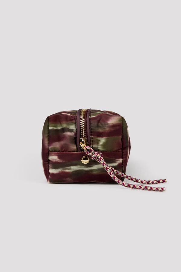 Cortefiel Printed mini vanity case Printed brown
