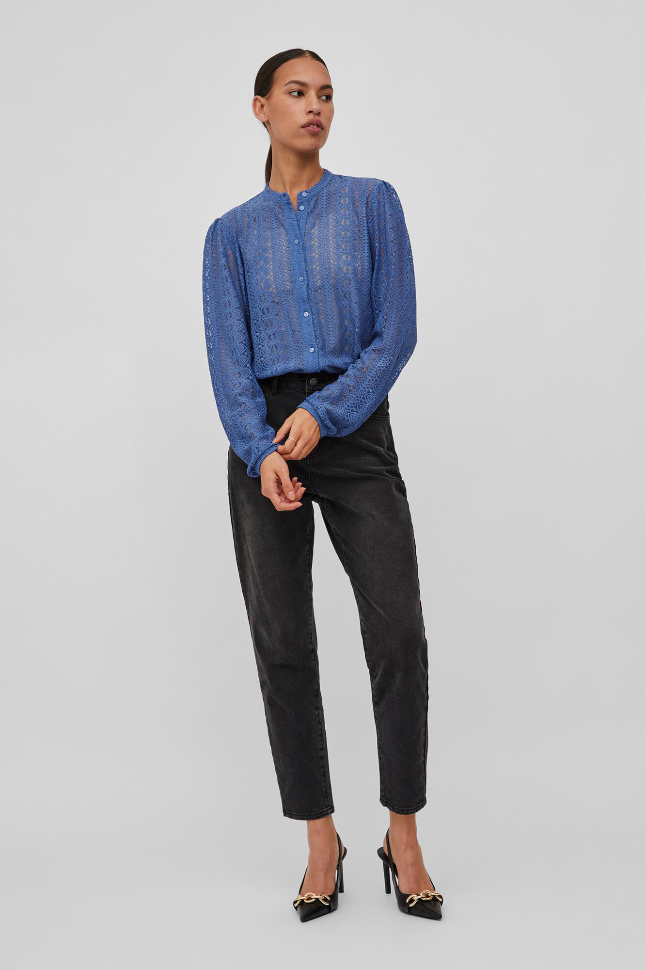 Camisa de renda Blusas de mulher Cortefiel