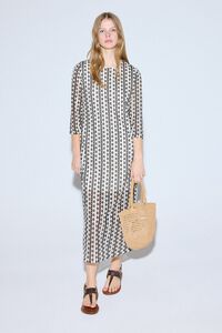 Slowlove Vestido riscas bicolor