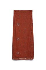 Vero Moda Gemstones midi skirt Brown