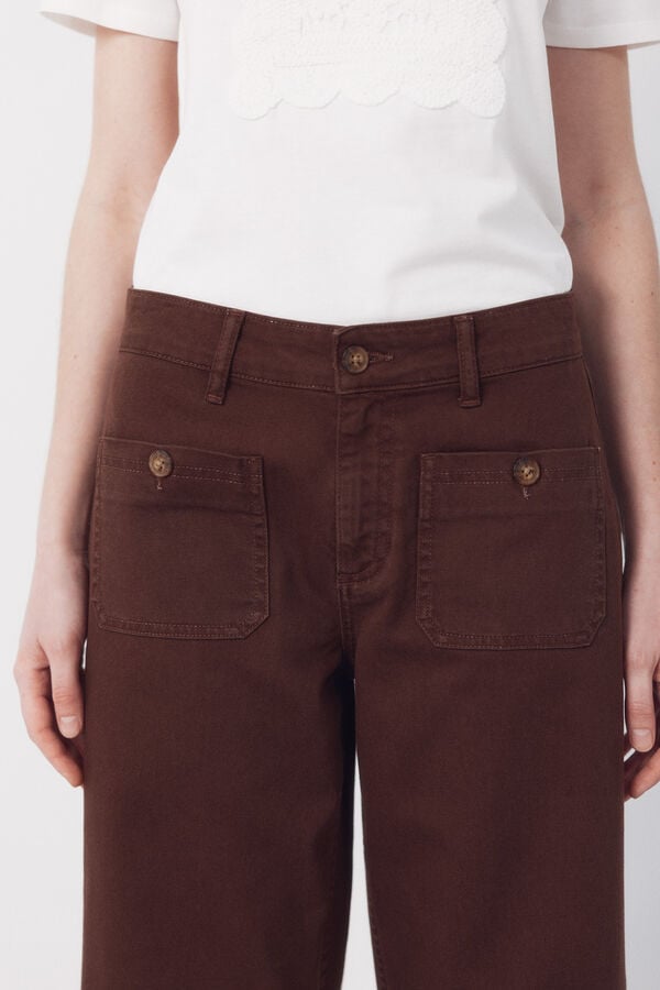 Cortefiel Jeans Marine Bolsillos Naranja