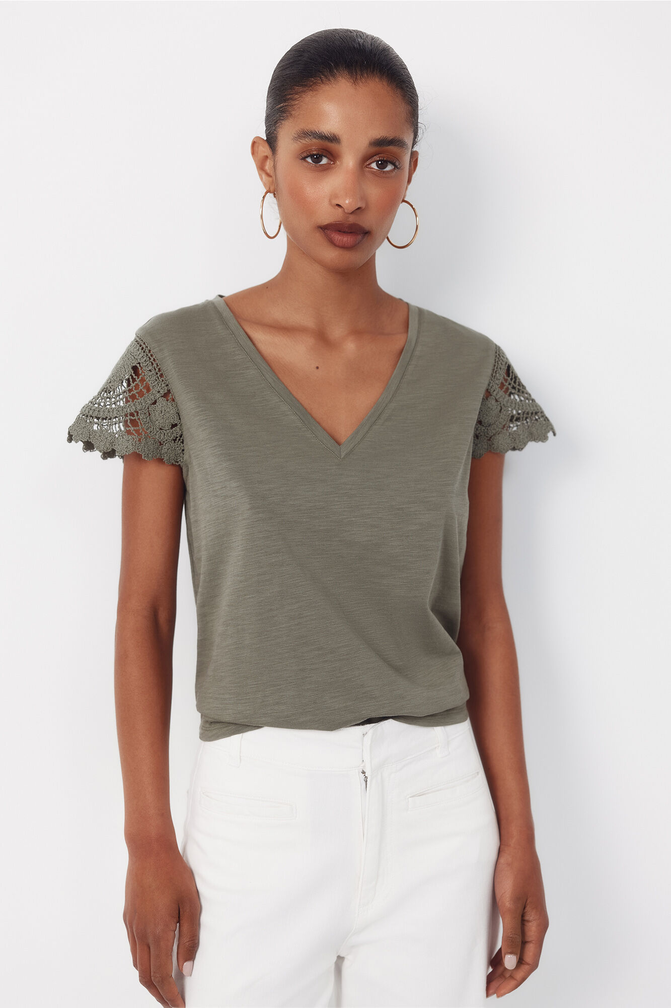 Cortefiel Manga manga crochet