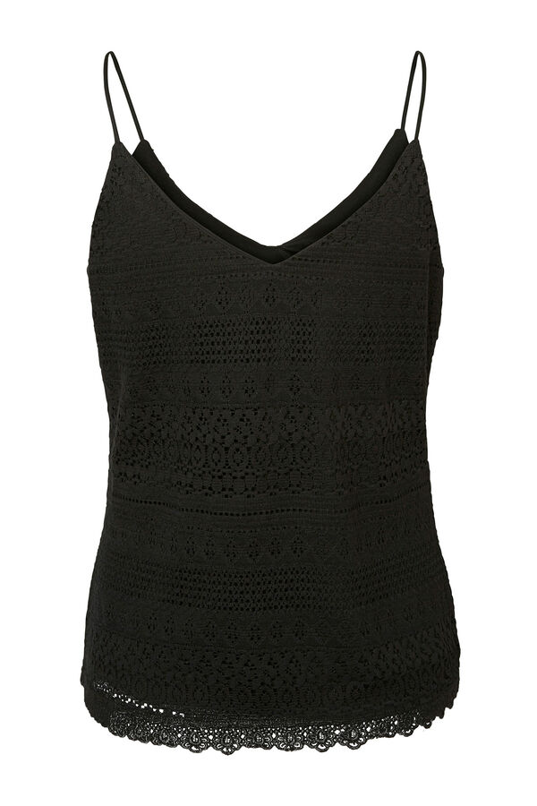 Vero Moda Top de alças com renda Preto