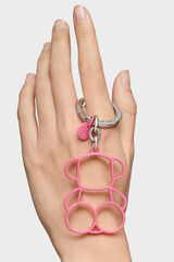 Tous Llavero rosa Silhouette Bold Bear Rosa