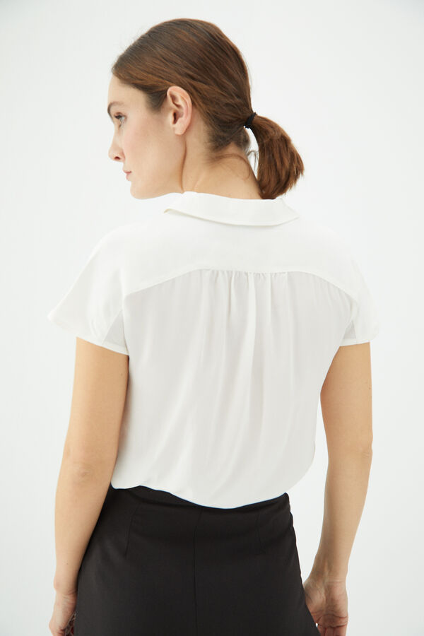 Cortefiel Multi-collar blouse White