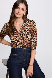 Morgan Top de manga comprida estampado