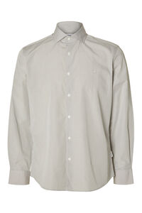 Cortefiel 100% cotton long-sleeved shirt. Green