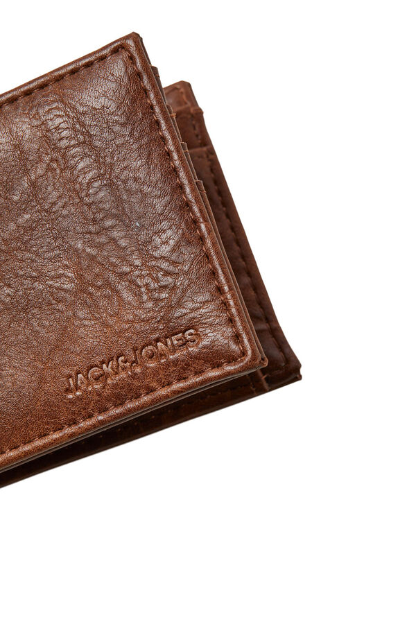 Cortefiel Faux leather card holder Nude