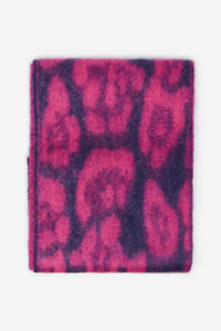 Cortefiel Animal print jacquard scarf Printed red