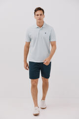 Cortefiel Printed polo shirt Blue