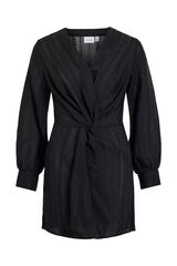 Vila Vestido curto cruzado Preto