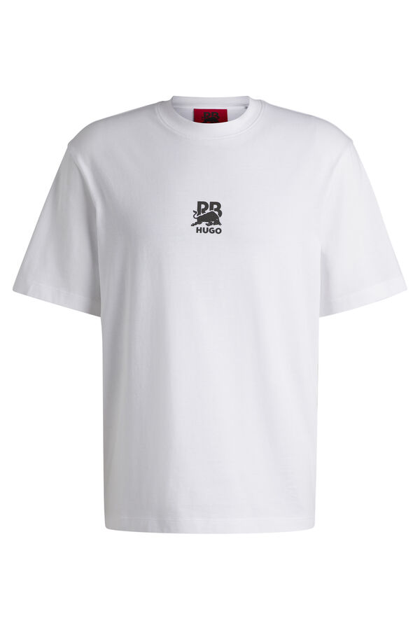 HUGO Camisola de manga curta Branco