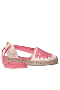 Cortefiel Camping espadrilles with ties Coral