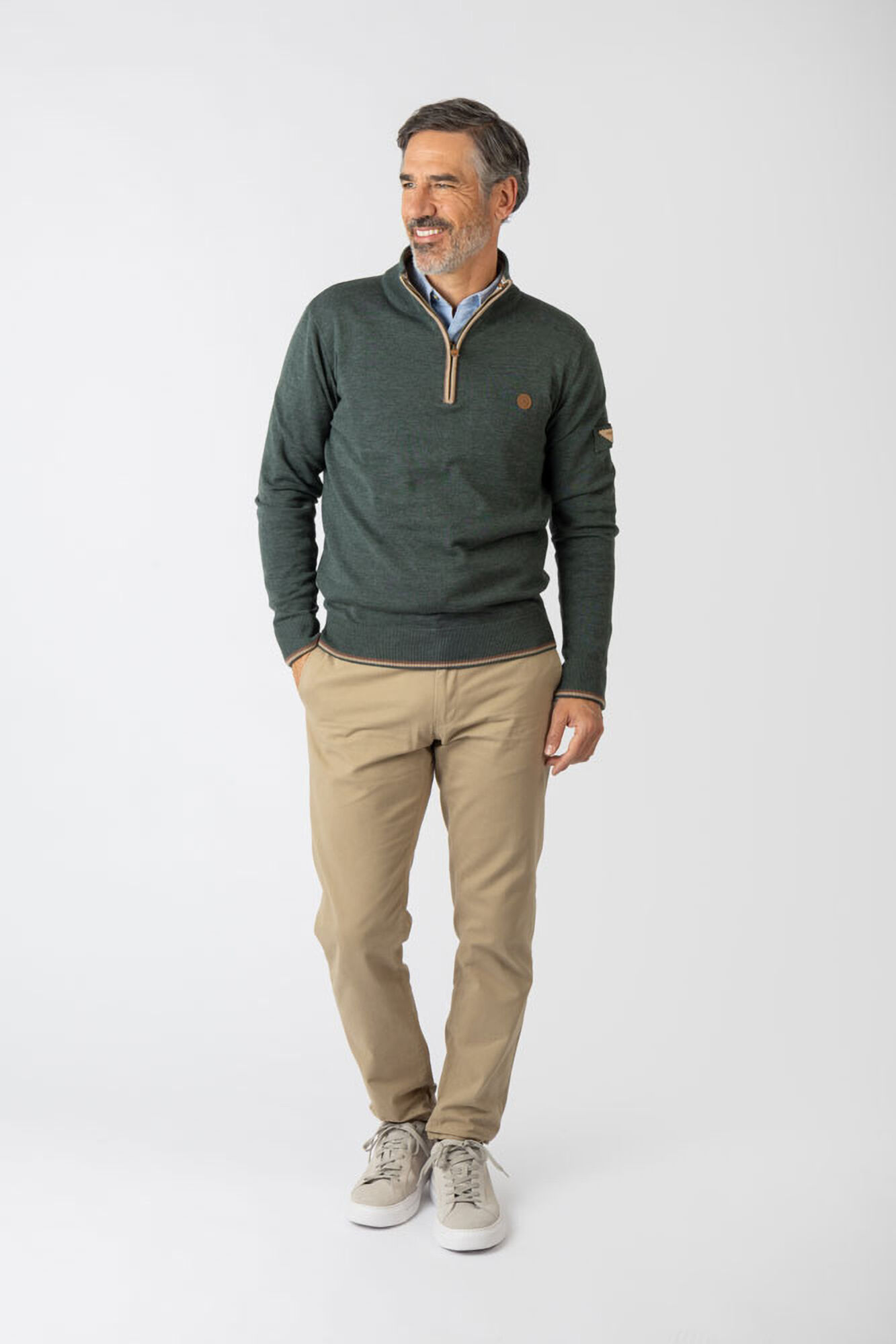 Privata Jersey b&aacute;sico con cremallera