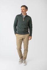 Privata Camisola básico de gola redonda Verde