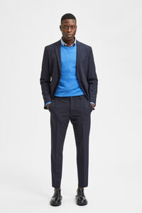 Cortefiel Slim fit suit trousers Blue