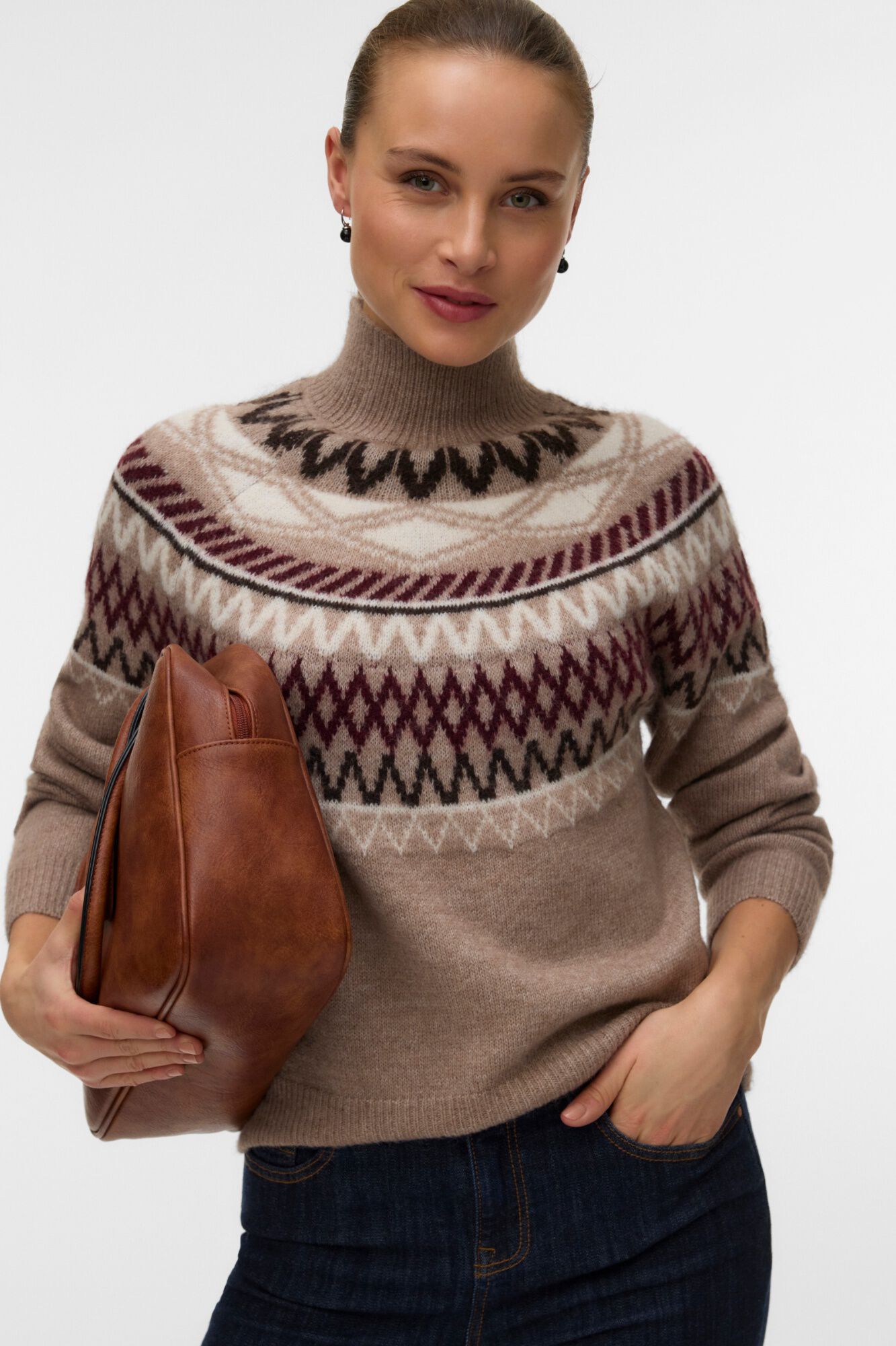 Vero Moda Jersey n&oacute;rdico cuello alto