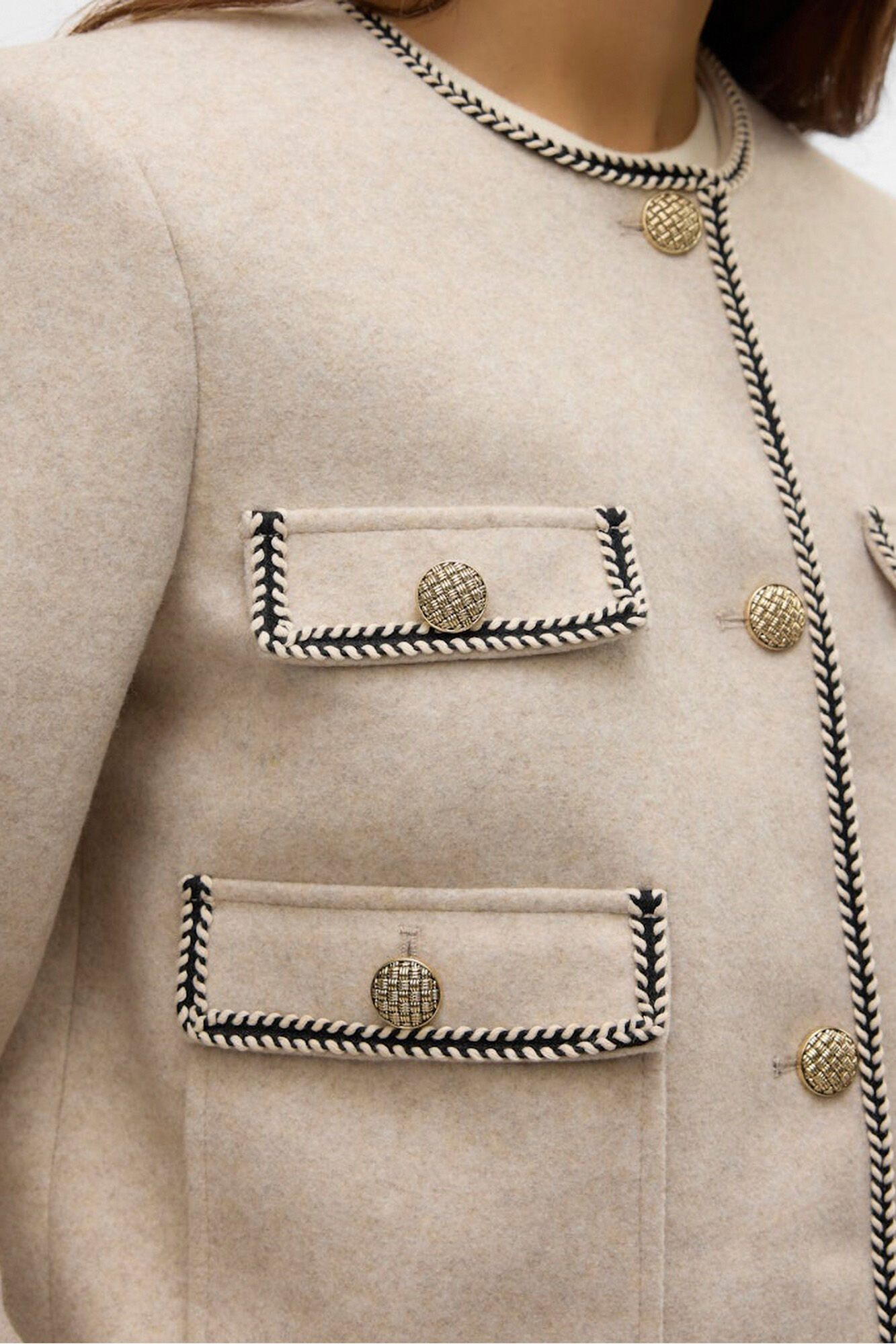 Vero Moda Jaqueta de tecido com detalhe de bolso 