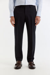 Cortefiel Cal&ccedil;a slim em tecido inteligente xadrez navy Azul