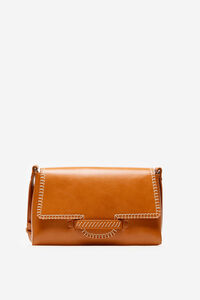 Cortefiel Crossbody bag with topstitching Camel