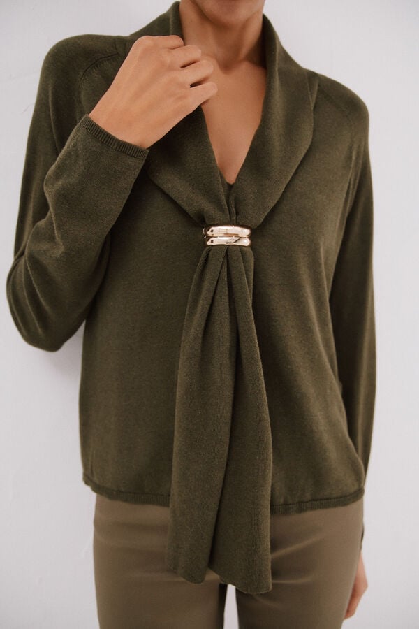 Cortefiel Jersey foulard hoop Green