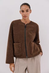 Cortefiel Double-sided effect jacket Dark brown