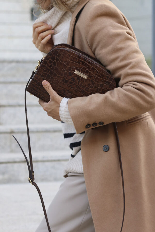 The Code Bolsa tiracolo Cassandra chocolate Castanho