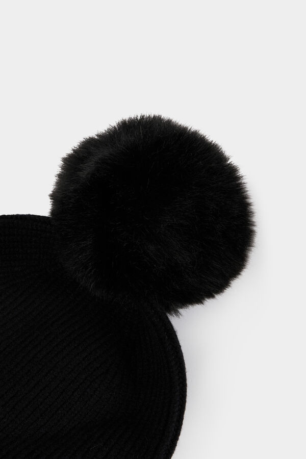 Morgan Boné com pompom Preto