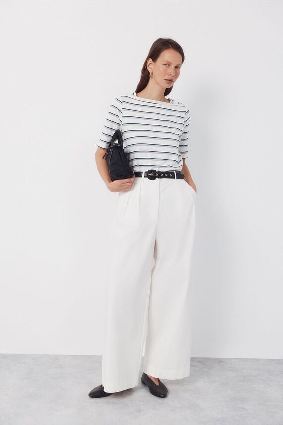 Pantalón pinzas algodón