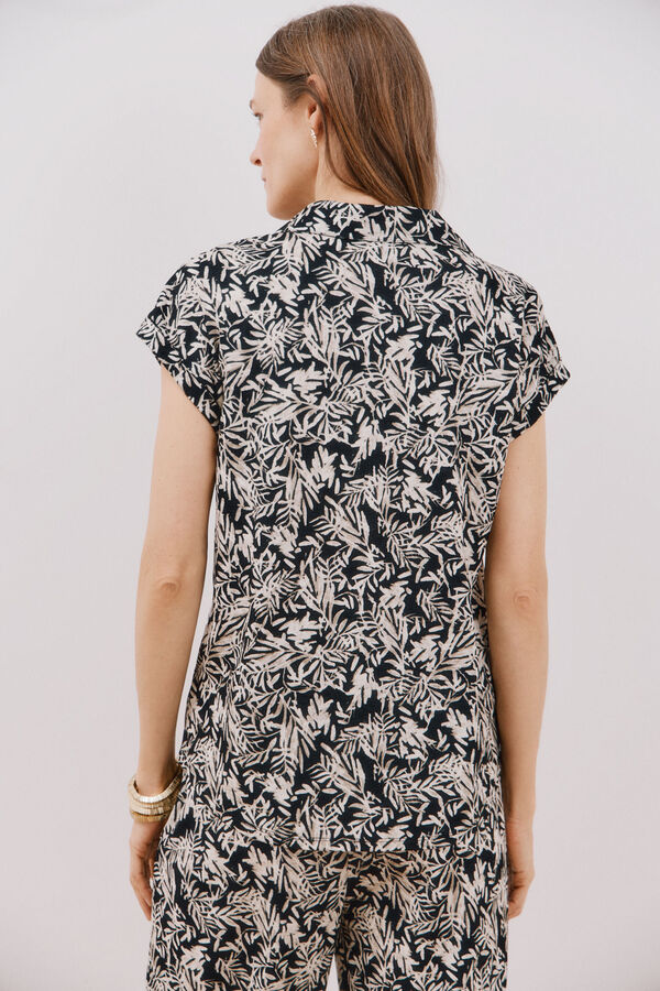 Cortefiel Piqué polo Printed white
