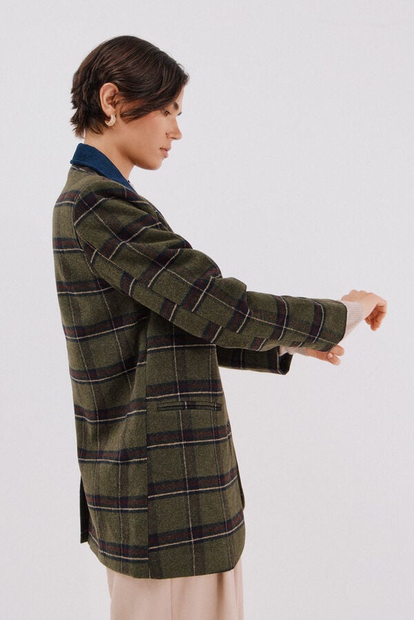 Cortefiel American cloth fabric Printed green