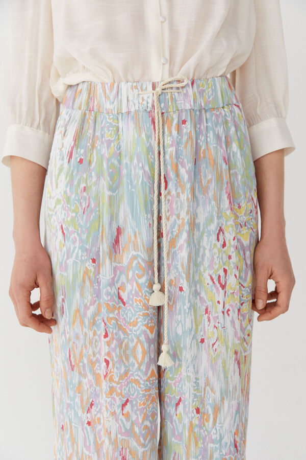Cortefiel Printed trousers Multicolour