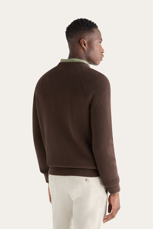 Dockers Camisola gola redonda Castanho