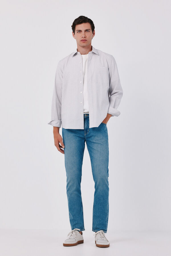 Cortefiel Lightweight slim fit jeans Blue