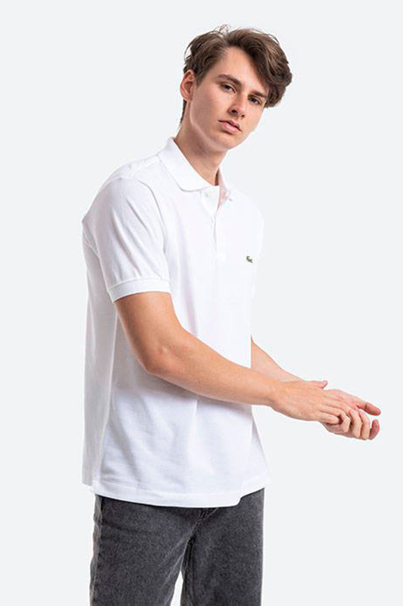 lacoste polo blanco
