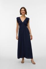 Vero Moda Vestido comprido decote em bico Azul