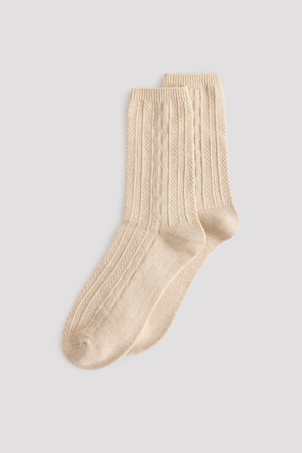 Cortefiel Long structure socks Grey