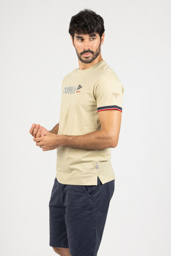 Privata Short sleeve T-shirt Beige