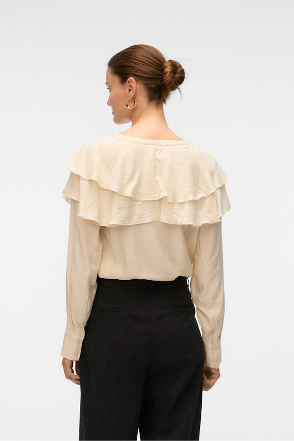Vero Moda Blusa com gola franzida  Cinzento