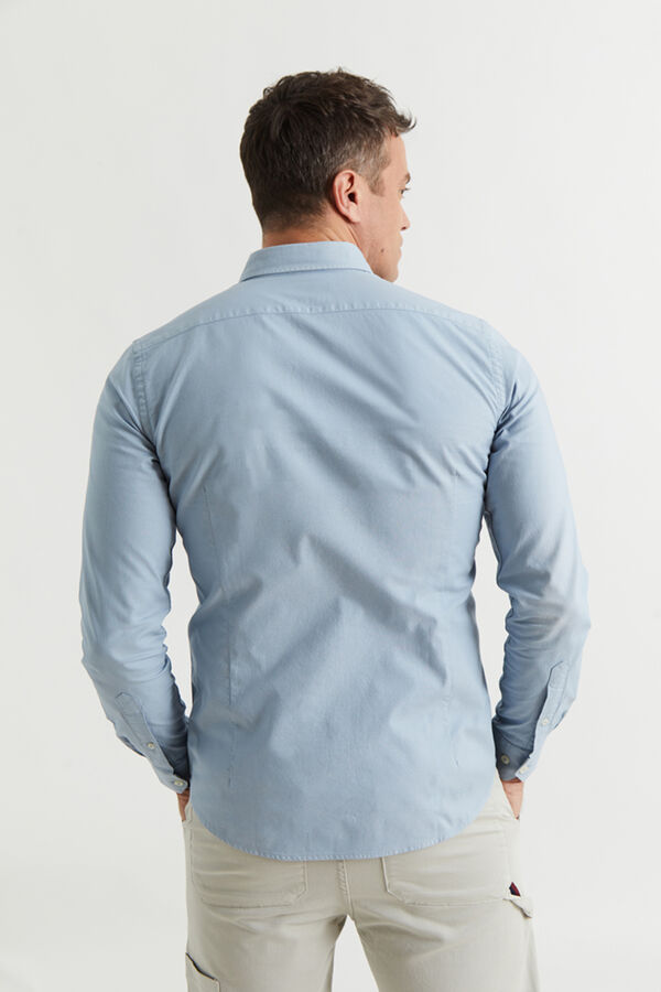 Williot Camisa Micro Estruturada Azul Marinho Azul