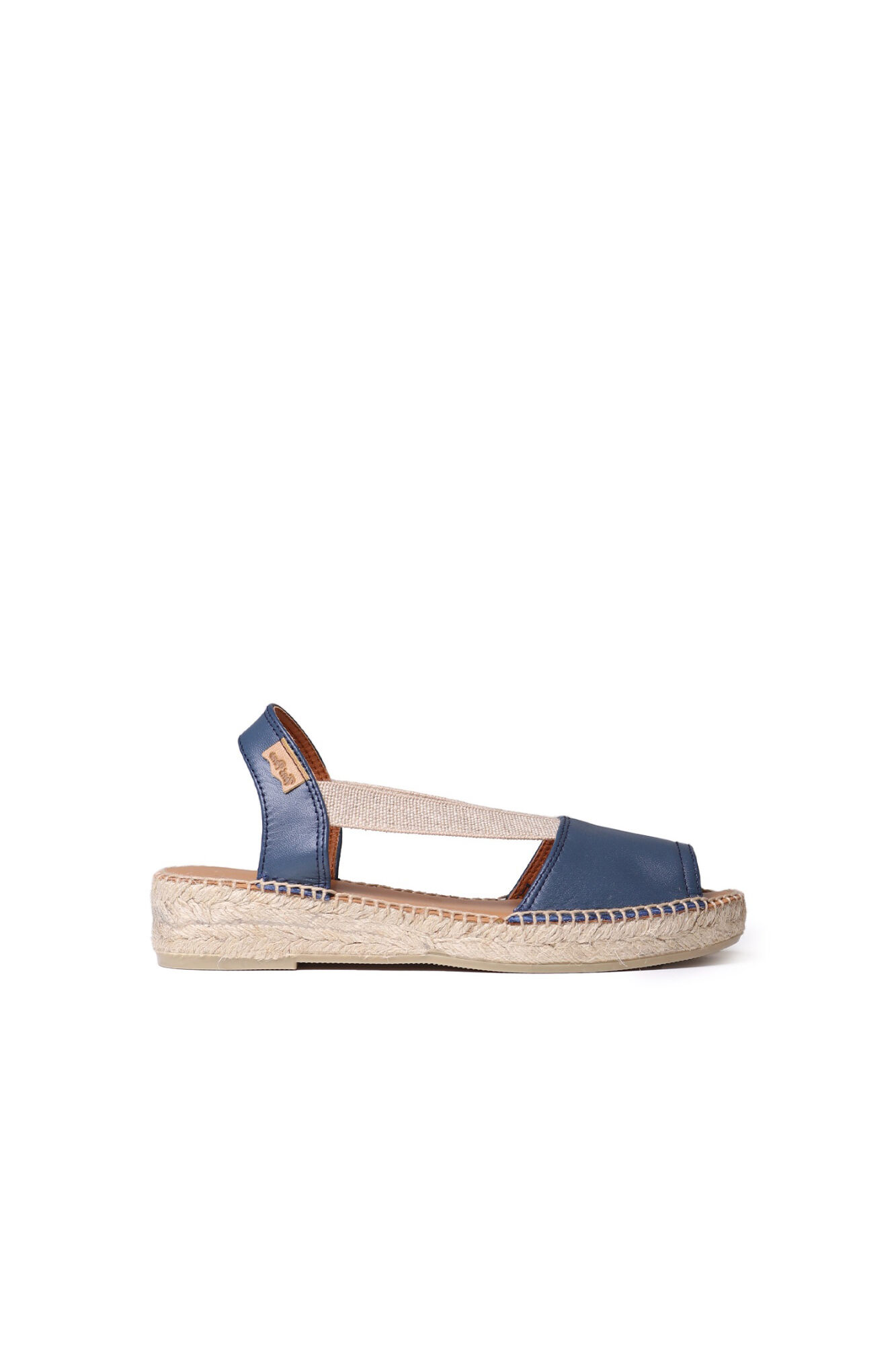 Toni Pons Alpercata de pele com cunha baixa