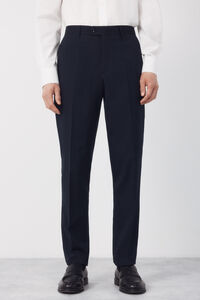 Cortefiel Blue structured dynamic trousers
