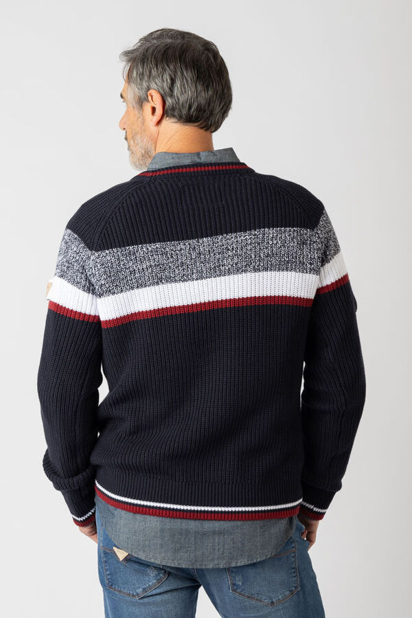 Privata Camisola de gola redonda Azul