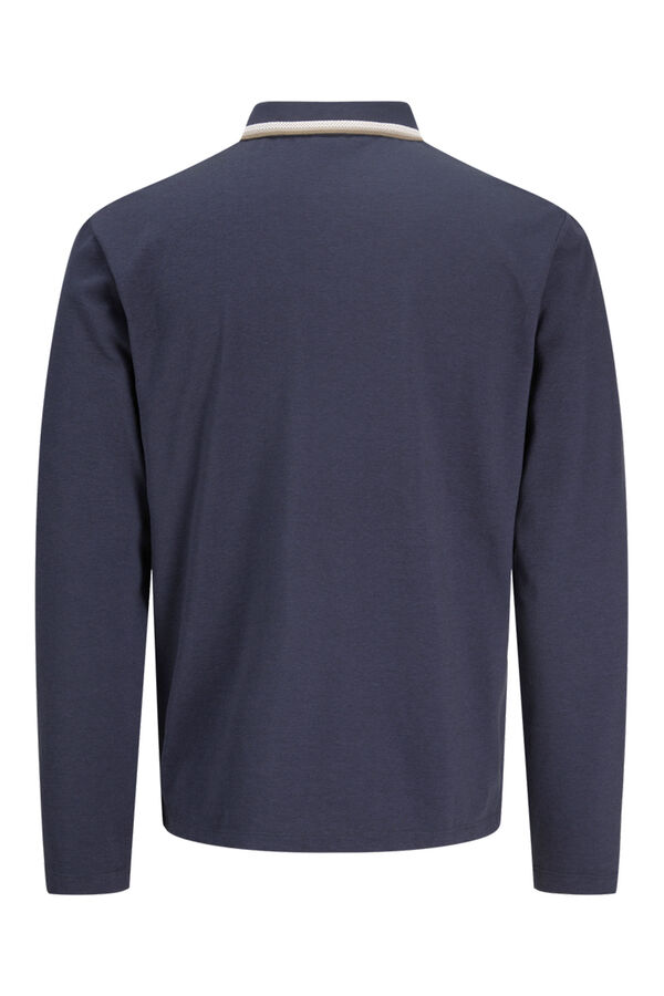 Jack & Jones Polo clássica de manga comprida Azul