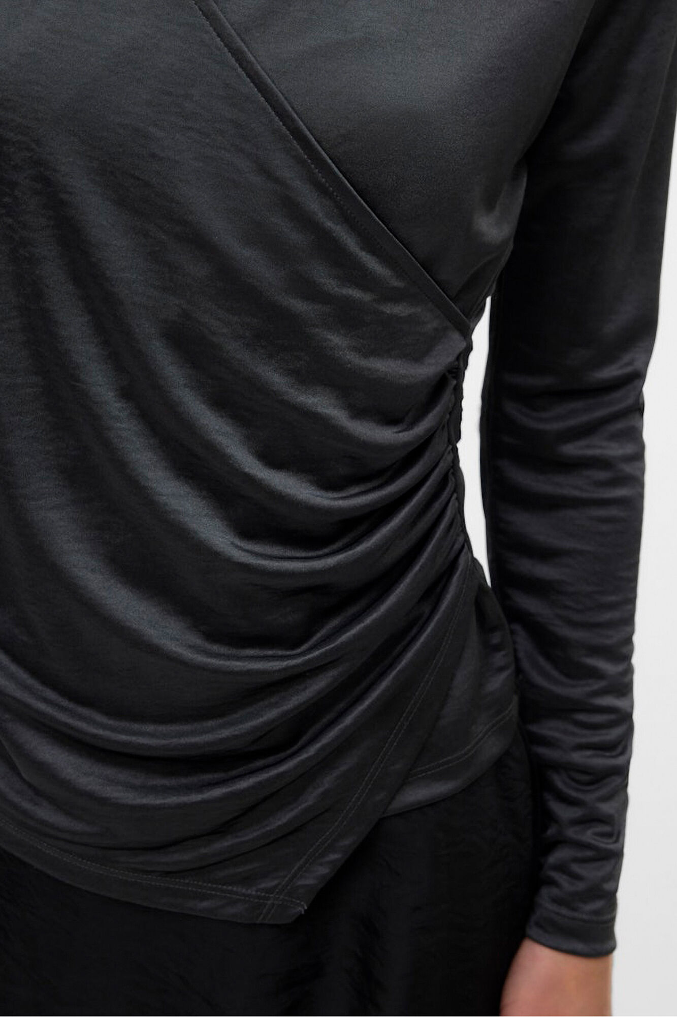 Vero Moda Top de manga larga tejido metalizado