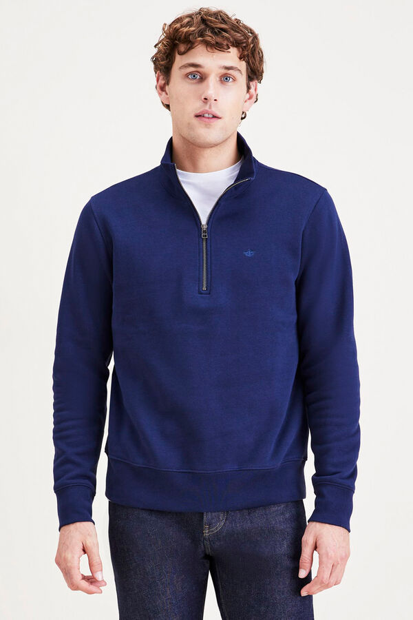 Dockers Camisola com fecho-&eacute;clair Azul