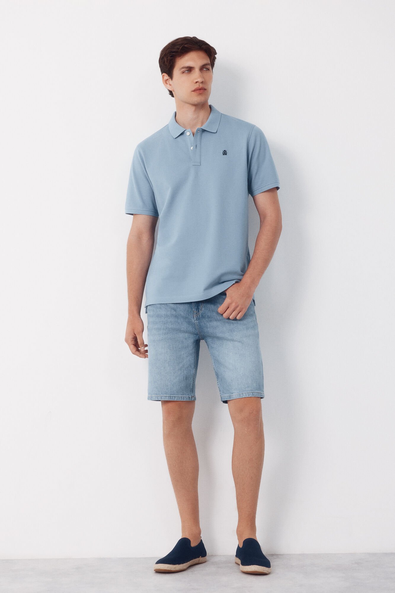 Cortefiel Piqu&eacute; basic polo shirt
