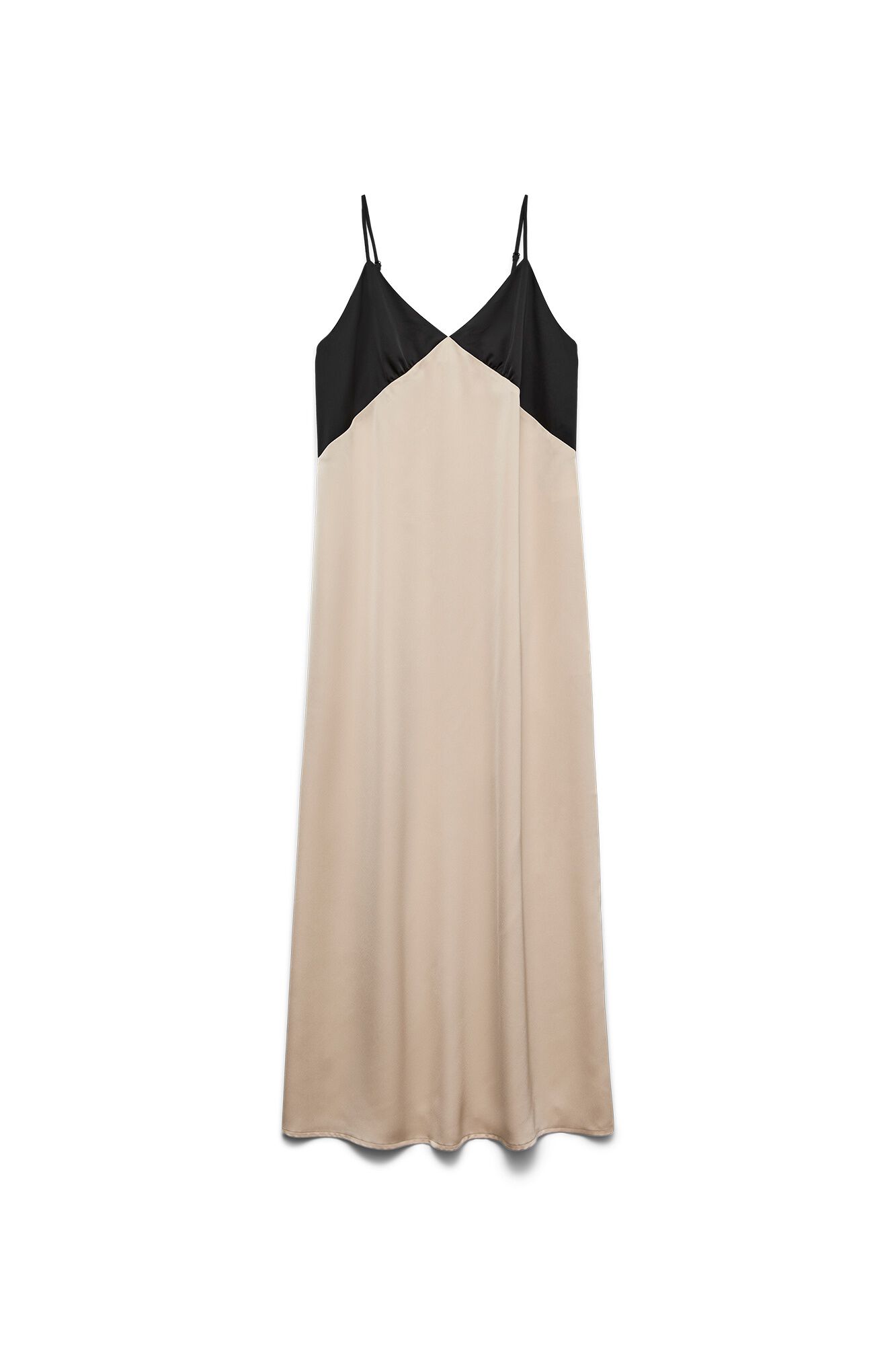 Vero Moda Vestido comprido acetinado de al&ccedil;as