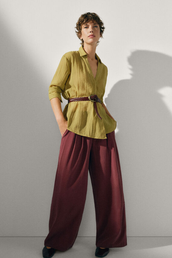 Pantalón fluido ancho
