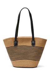 Vero Moda Cesto de r&aacute;fia Castanho